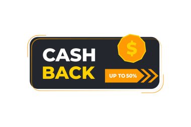 İllüstrasyon için nakit geri vektörü