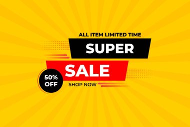 İş tanıtımı için süper satış afişi