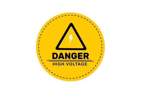 危険高電圧サイン要素設計 — ストックベクタ
