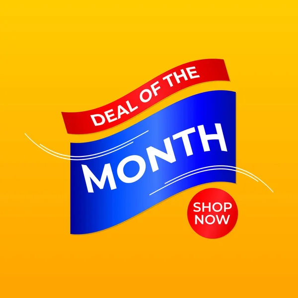 Deal Month Banner Design — Stock Vector