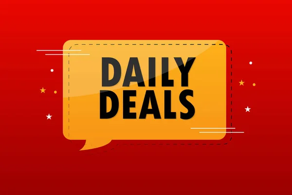 Daily Deals Promo Banner Design — Stock Vector