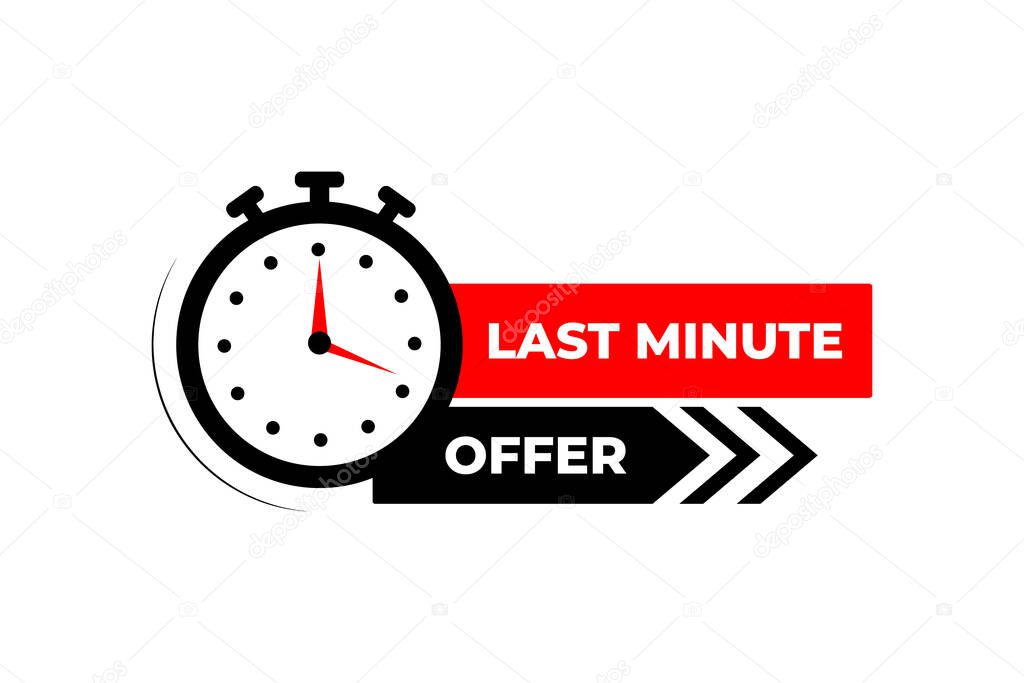 Last minute offer watch countdown banner