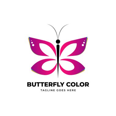 Renkli Kelebek logosu tasarımı