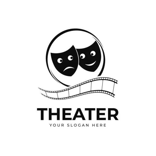 Векторный Шаблон Логотипа Театра — стоковый вектор