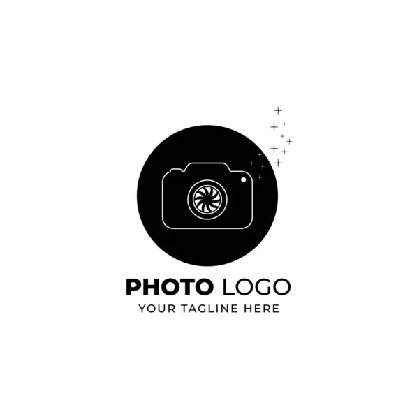 Διάνυσμα Λογότυπο Εικονογράφηση Φακό Κλίση Κάμερα Πολύχρωμο Στυλ — Διανυσματικό Αρχείο