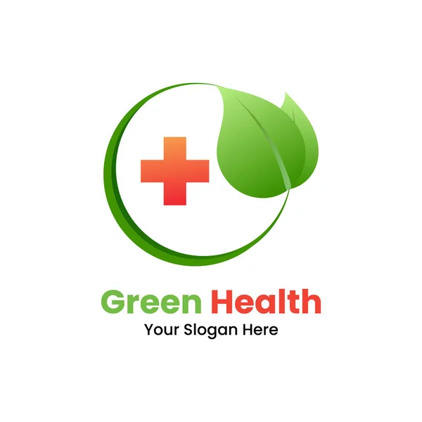 Cuidados Saúde Marca Logotipo Design Vetor Ilustração —  Vetores de Stock
