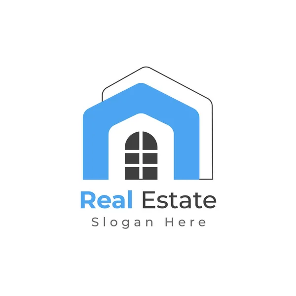 Immobilier Logo Design Illustration Vectorielle — Image vectorielle