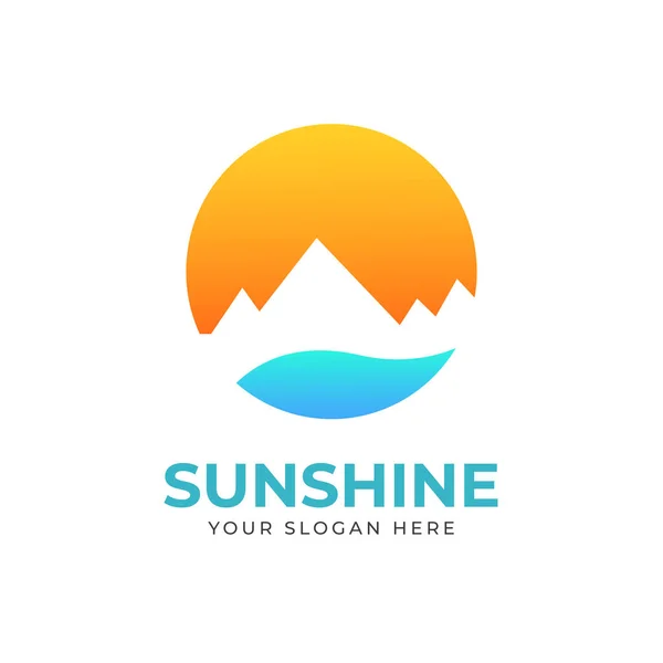 Modèle Vectoriel Conception Logo Sunshine — Image vectorielle