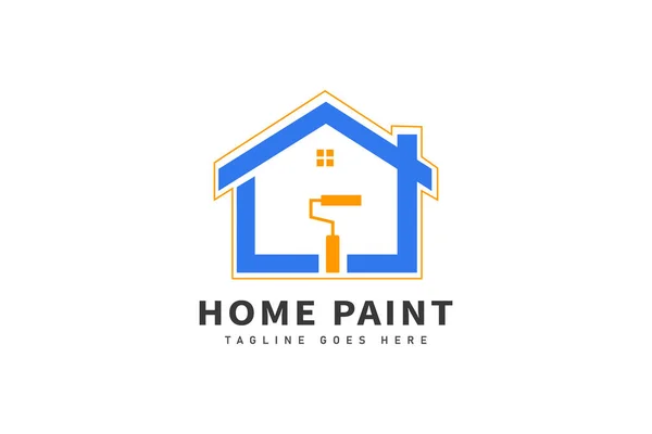 Startseite Farbe Logo Und Haus Logo Vorlage Design — Stockvektor