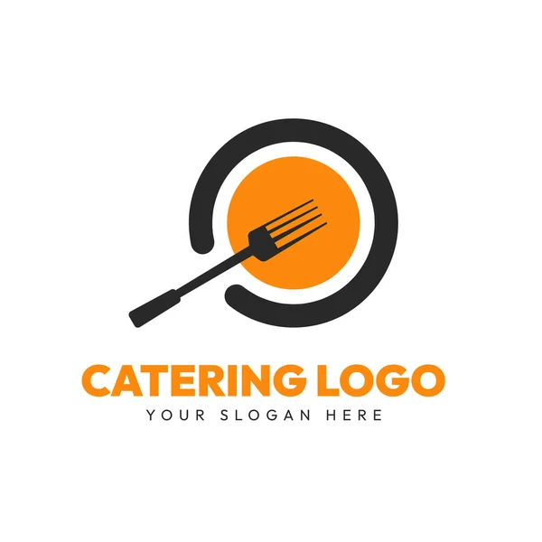 Restaurante Catering Logo Design Vector Plantilla — Archivo Imágenes Vectoriales