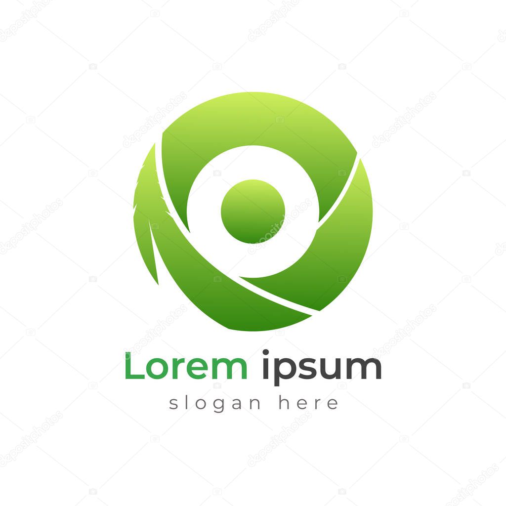 Company abstract logo design concept vector illustration.