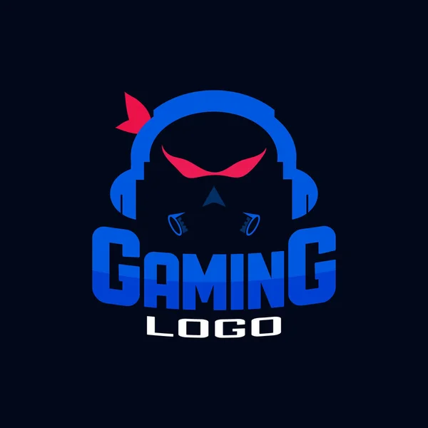 Detaillierte Sports Gaming Logo Vektorvorlage — Stockvektor