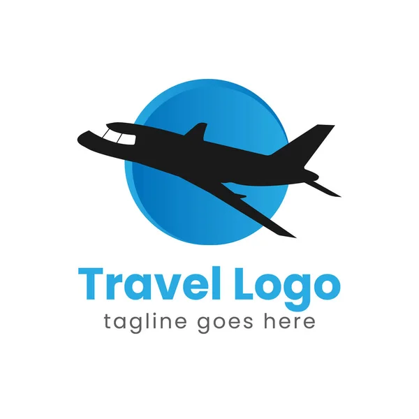 Travel Logo Design Vector Template Illustration — Stock Vector