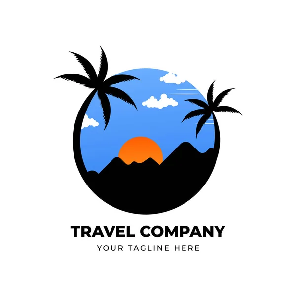 Diseño Del Logo Viaje Vector Plantilla — Archivo Imágenes Vectoriales