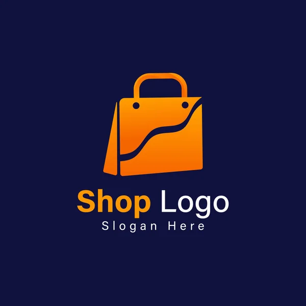 Інтернет Магазин Дизайн Логотипу Векторні Ілюстрації Шаблон — стоковий вектор