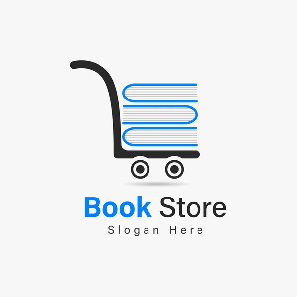 Modèle Illustration Vectorielle Conception Logo Book Store — Image vectorielle