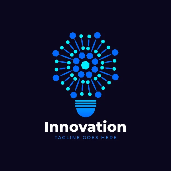 Işıldayan ikon molekül yıldızı bilim teknolojisi fikir logosu tasarımı için