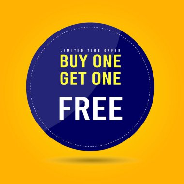  Buy One Get One Free Vector Design clipart