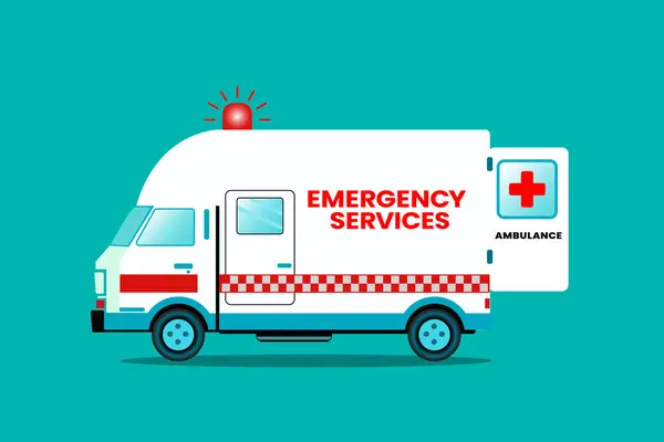 7 gün 24 saat acil durum hizmetleri logo simge. Vektör çizim