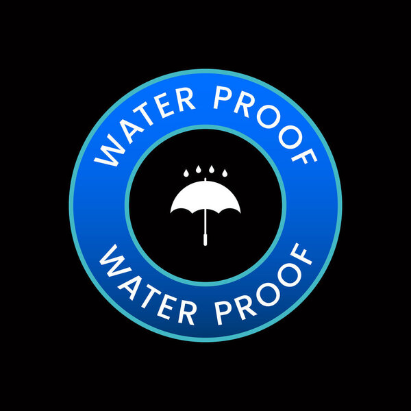 Water proof logo icon