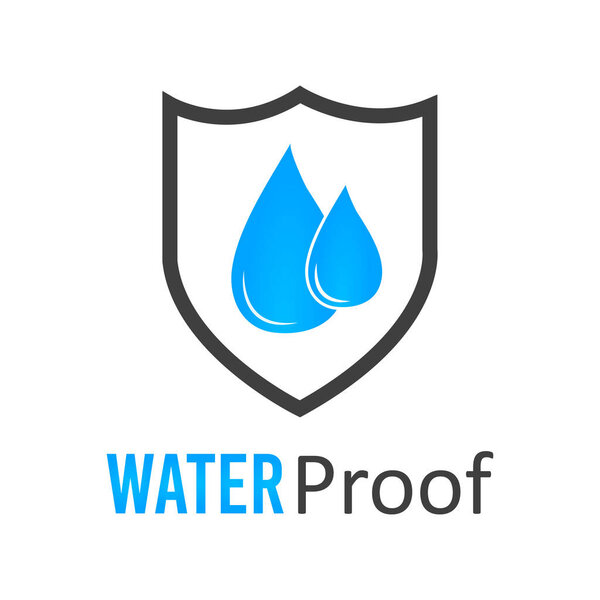 waterproof vector with umbrella 