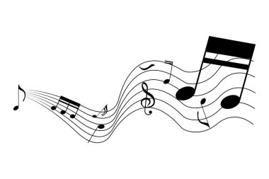 Collection of background musical notes clipart