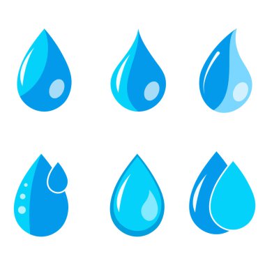 Dinamik Su Düşürme Vektörü Grafikleri ayarlandı