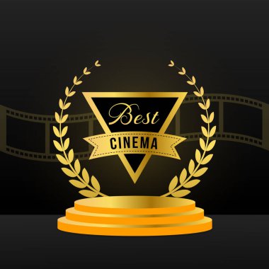 En İyi Sinema Vektörü Altın Tasarımı