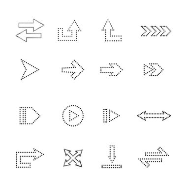 ok sembolü vektörü noktalardan oluşturuldu