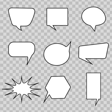 Eğlenceli ve Oyuncu Konuşma Kabarcığı Seti