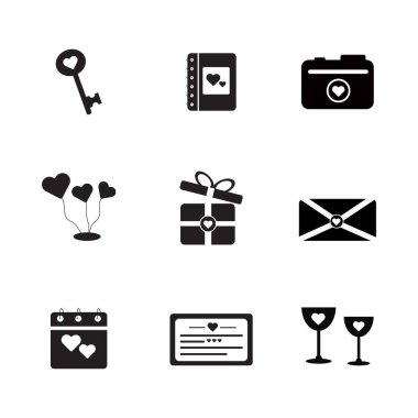 düğün olay simgesi vektör tasarımı