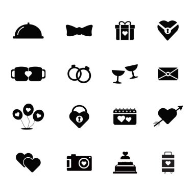 Düğün simgesi belirleme vektörü