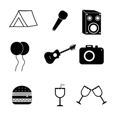 Festival Simgesi vektör illüstrasyonunu tasarladı