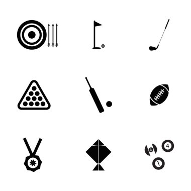 Olimpiyat siyah ve beyaz spor simgeleri