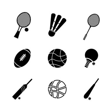 Spor Satırı Simgeleri Vektör illüstrasyonunu Ayarla