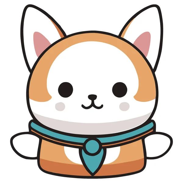 Yapıştırma, çizgi film ve baskı tasarımı için uygun beyaz arkaplan ile komik kedi ve sevimli kedi yavrusu karakter vektör tasarımı.