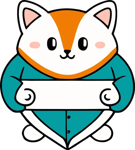 Yapıştırma, çizgi film ve baskı tasarımı için uygun beyaz arkaplan ile komik kedi ve sevimli kedi yavrusu karakter vektör tasarımı.