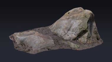 Beyaz arkaplanda izole edilmiş taş ya da kaldırım taşları.