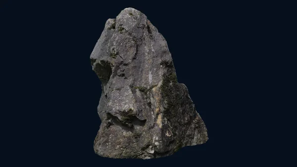 Set Aus Steinen Oder Kopfsteinpflaster Isoliert Auf Weißem Hintergrund — Stockfoto
