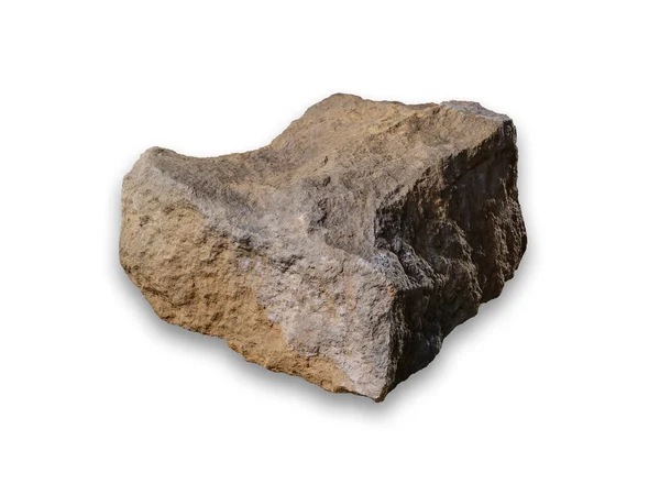 Set Stones Cobblestones Isolated White Background — Stock Photo, Image