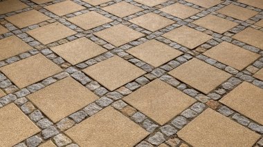 Bakış açısı için yüzeysel alan derinliği olan çakıl taşı dokusu