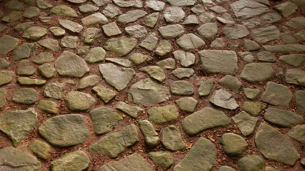 Textura Piedra Cobble Con Una Profundidad Campo Poco Profunda Para — Foto de Stock