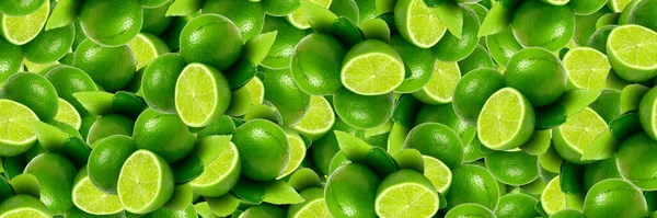 Färsk Ekologisk Lime Frukt Ram Med Kopieringsutrymme För Din Text — Stockfoto