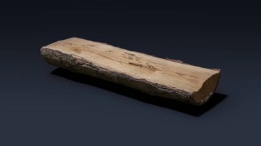 Koyu arkaplanda odun parçaları, kütükler ya da yakacak odunlar var.