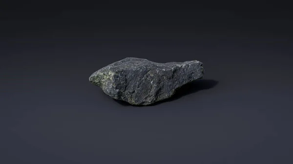 Pedra Granito Rocha Pedra Isolada Fundo Escuro Para Design Decoração — Fotografia de Stock