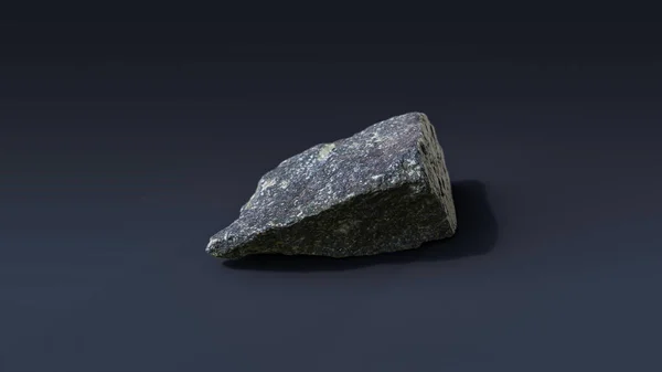Granit Pierre Rocher Isolé Sur Fond Sombre Pour Conception Décoration — Photo