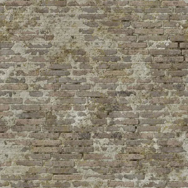 Vecchio Muro Mattoni Rotto Trama Senza Soluzione Continuità Materiale Alta — Foto Stock