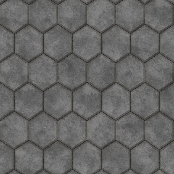 Concrete Pavement Seamless Texture Street Tiles Sidewalk High Resolution Background — Stock Photo, Image