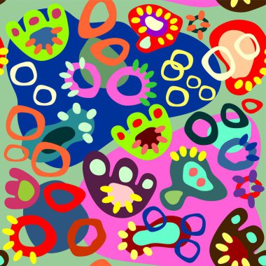 Renkli karalamaların kusursuz deseni