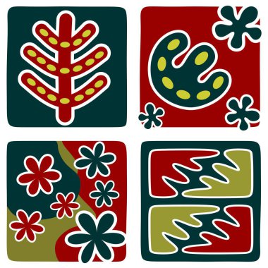 Renkli soyut karalamaların şirin bir şekilde kusursuz tasarımı.